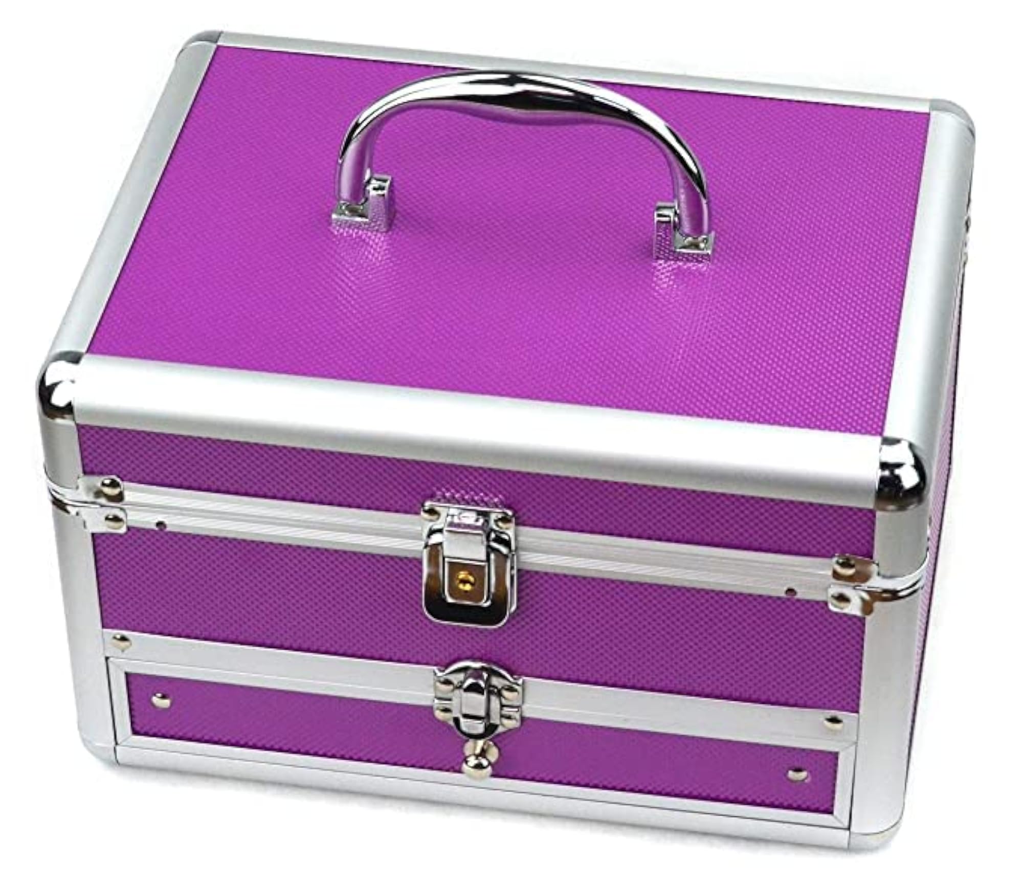 Makeup Train Case, Cosmetic Organizer with Trays